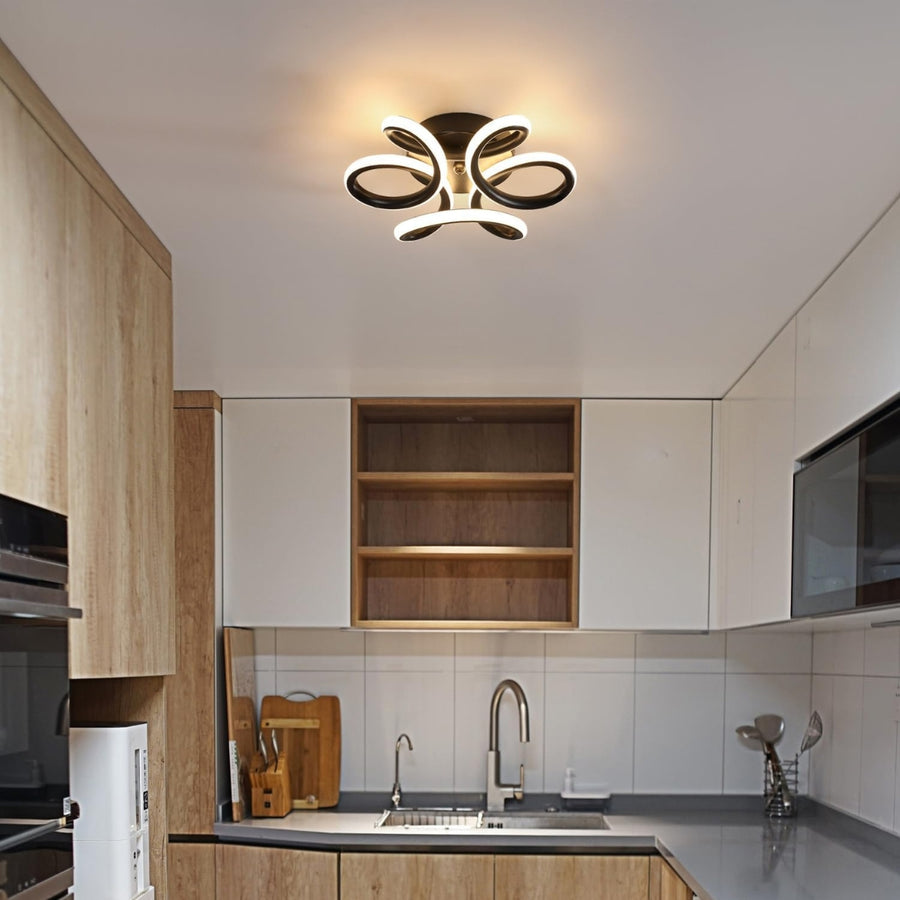 Żyrandol LED VERTEX HELIX, 15 W, zimne/ciepłe/neutralne światło, czarny 