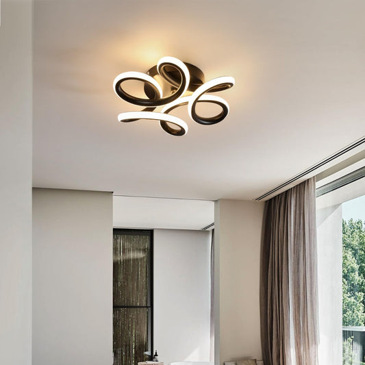 Żyrandol LED VERTEX HELIX, 15 W, zimne/ciepłe/neutralne światło, czarny 