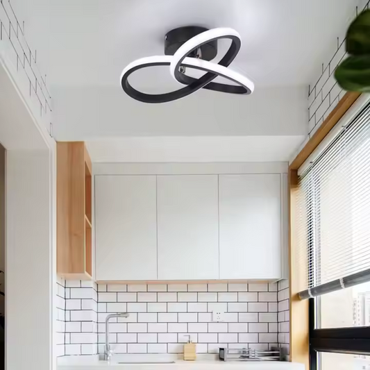 Żyrandol LED VERTEX Infinitum 26W, zimne/ciepłe/neutralne światło, czarny