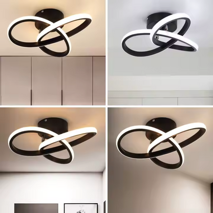 Żyrandol LED VERTEX Infinitum 26W, zimne/ciepłe/neutralne światło, czarny