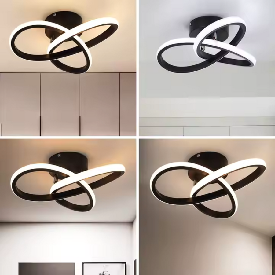 Żyrandol LED VERTEX Infinitum 26W, zimne/ciepłe/neutralne światło, czarny
