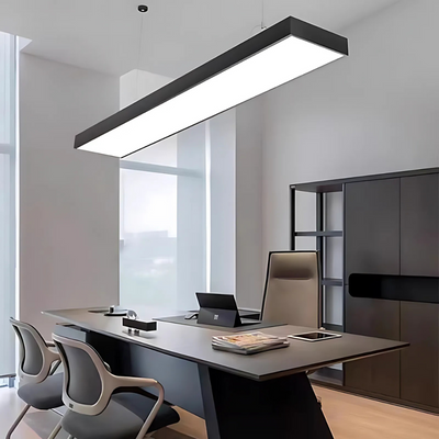 Żyrandol wiszący LED DARIN, 120cm, 23W, regulowana wysokość, zimne światło, czarny