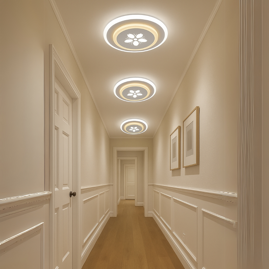 Żyrandol LED GUARELLA, 30 W, okrągły, światło zimne/ciepłe/neutralne, biały 