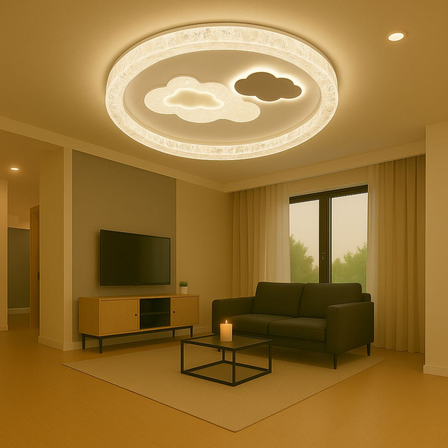 LED LED nie Skyform Starry, 64W, zimno/gorące/neutralne światło, czarne
