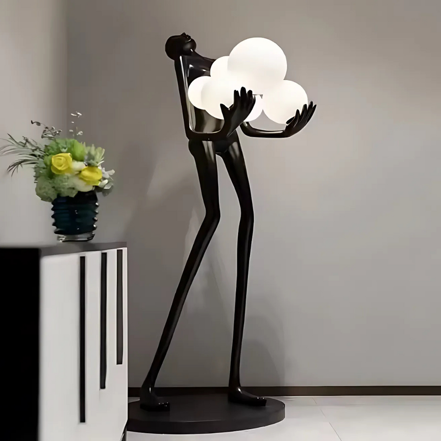Lampa do salonu Eleganza, 6x G9, czarna