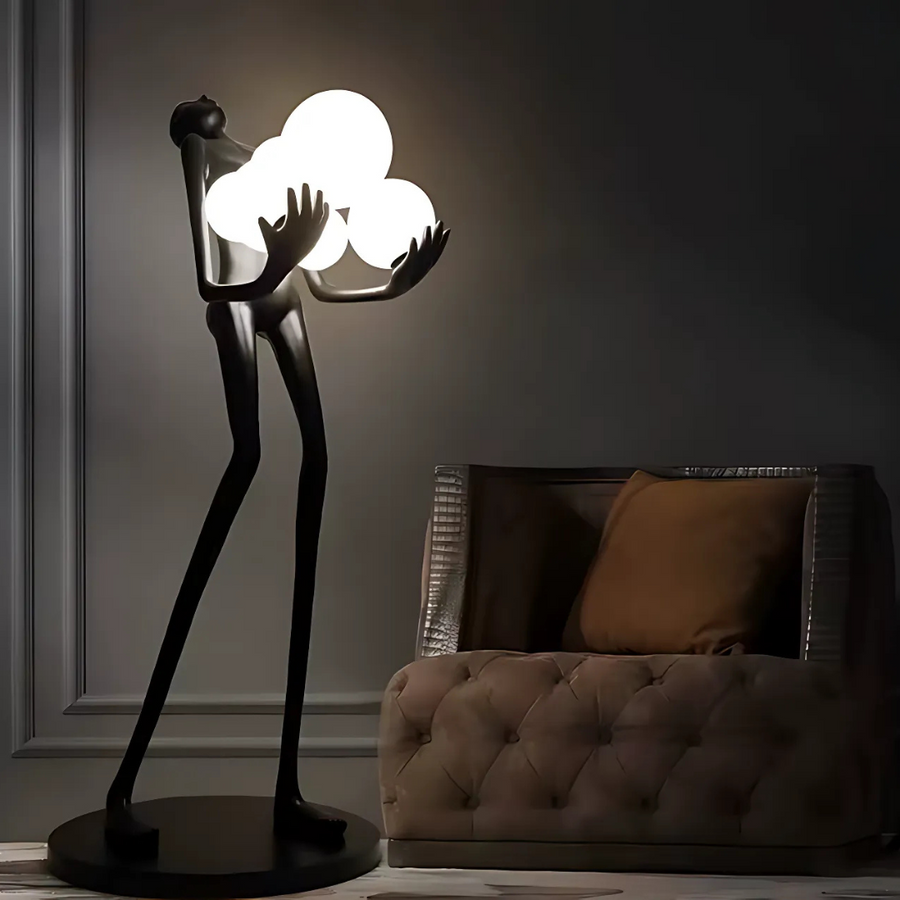 Lampa do salonu Eleganza, 6x G9, czarna