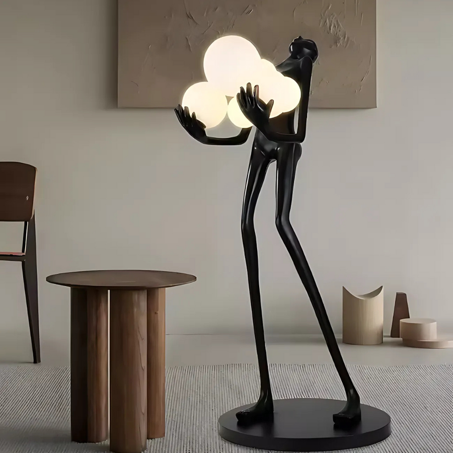 Lampa do salonu Eleganza, 6x G9, czarna