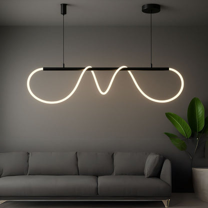 Żyrandol LED z pilotem Divino, 24 W, ściemnialny, 4000 K, czarny