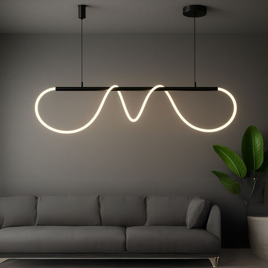 Żyrandol LED z pilotem Divino, 24 W, ściemnialny, 4000 K, czarny