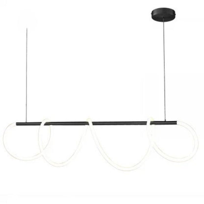 Żyrandol LED z pilotem Divino, 24 W, ściemnialny, 4000 K, czarny