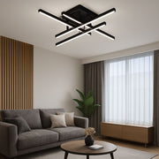 Żyrandol LED z pilotem Aroldo, 43 W, ściemnialny, czarny