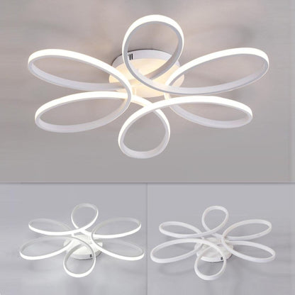 Żyrandol LED ELIZA z pilotem, 65W, światło zimne/ciepłe/neutralne, ściemnialny, biały 