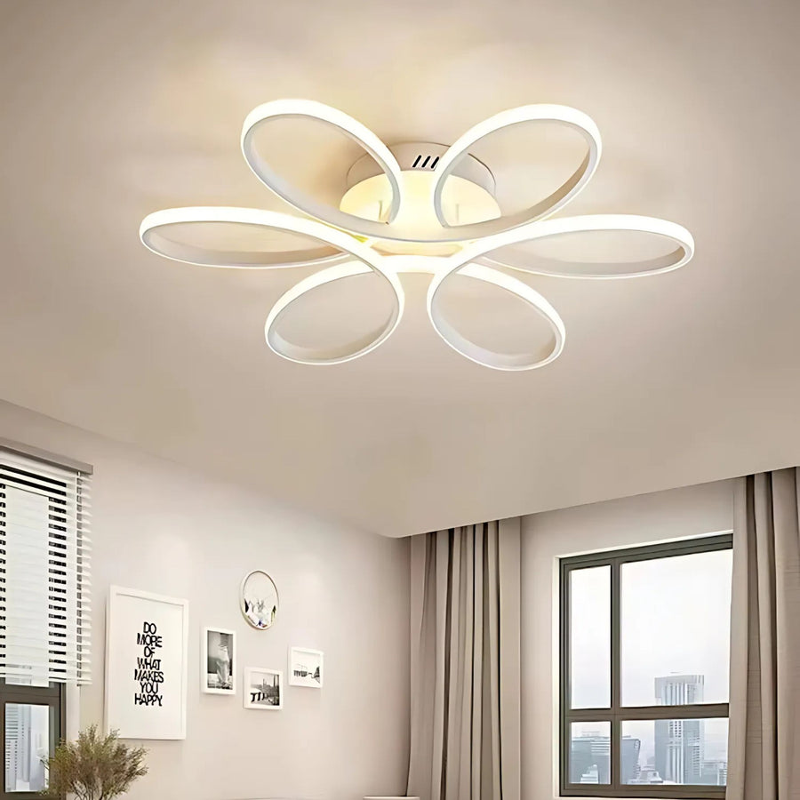 Żyrandol LED ELIZA z pilotem, 65W, światło zimne/ciepłe/neutralne, ściemnialny, biały 
