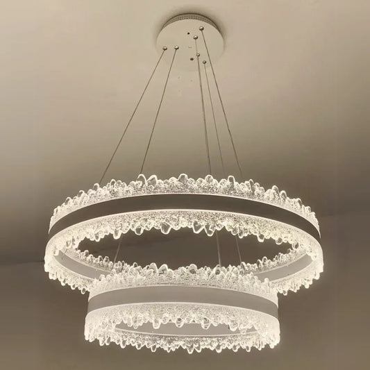 Żyrandol wiszący LED FOSCO Duo 126 W z pilotem, zimne/ciepłe/neutralne światło, ściemnialny, regulowana wysokość, złoty