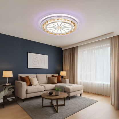 LED żyrandol z pilotem Miralux, 96W, zimno/gorące/rgb światło, niestabilne, czarne