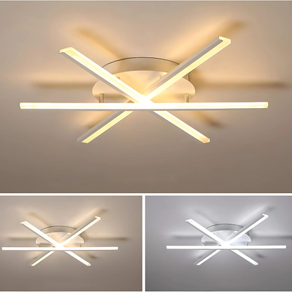 Żyrandol LED z pilotem ZOE, 40 W, światło zimne/ciepłe/neutralne, ściemnialny, biały