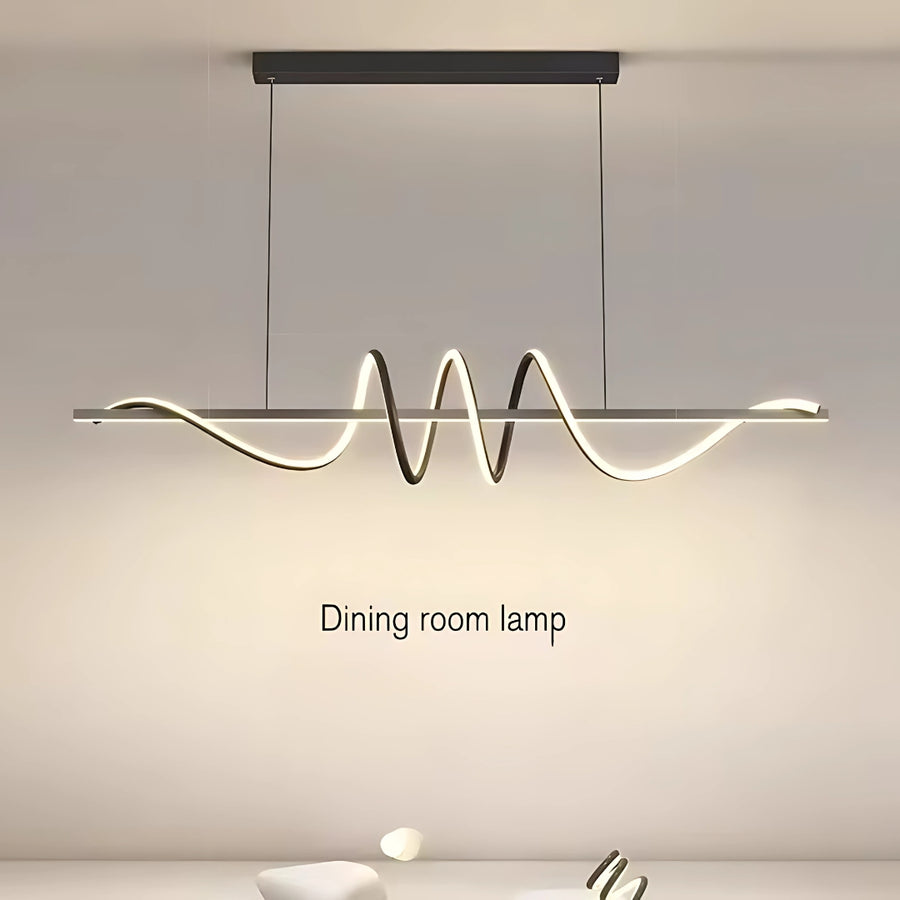 Żyrandol wiszący LED RIBBON 66W z pilotem, liniowy, światło zimne/ciepłe/neutralne, ściemnialny, czarny, regulowana wysokość