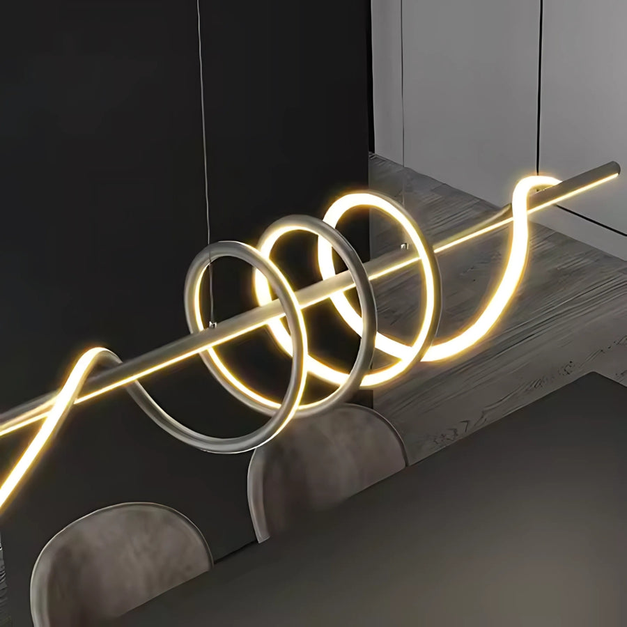 Żyrandol wiszący LED RIBBON 66W z pilotem, liniowy, światło zimne/ciepłe/neutralne, ściemnialny, czarny, regulowana wysokość