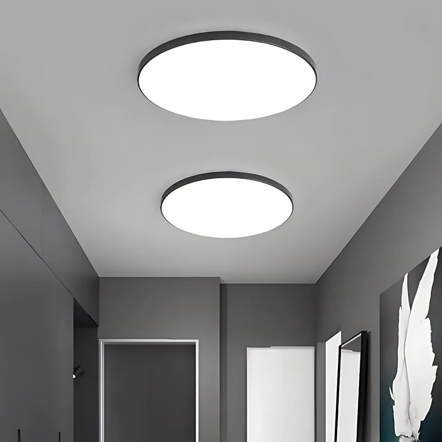 Plafoniera LED, 48W, Lumina Rece, Negru