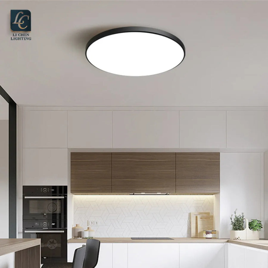 Lampa sufitowa LED SOLIS 37 cm 33 W, neutralne światło, czarna