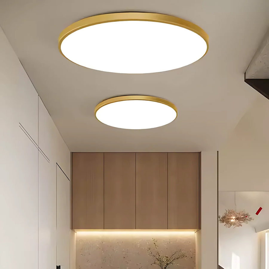 SOLIS Lampa sufitowa LED 37cm 32W Neutralne światło Złoty