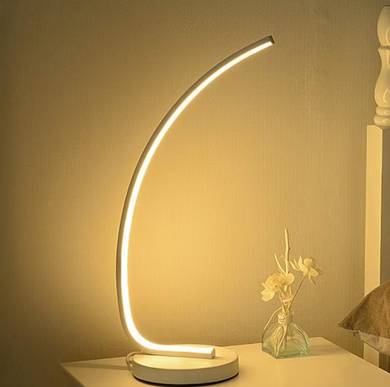 Lampa podłogowa LED Nemesis, 10 W, zimne/ciepłe/neutralne światło, metal i akryl, kolor biały