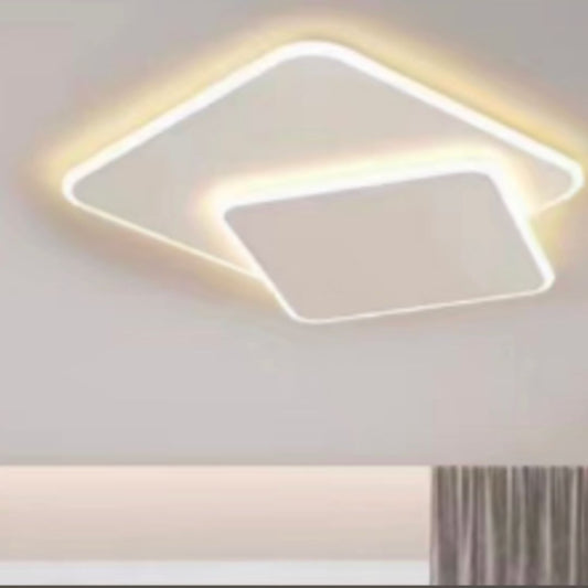 LED pożądania z pilotem Futura Angolo, 98W, 2 kwadraty, zimne/gorące/neutralne światło, niestabilne, białe