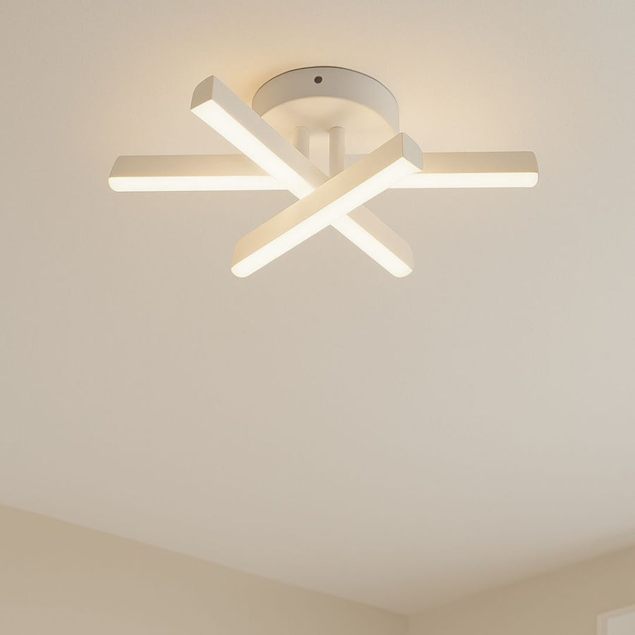 Żyrandol LED Diego, 18 W, biały, metalowy, zimne/ciepłe/neutralne światło