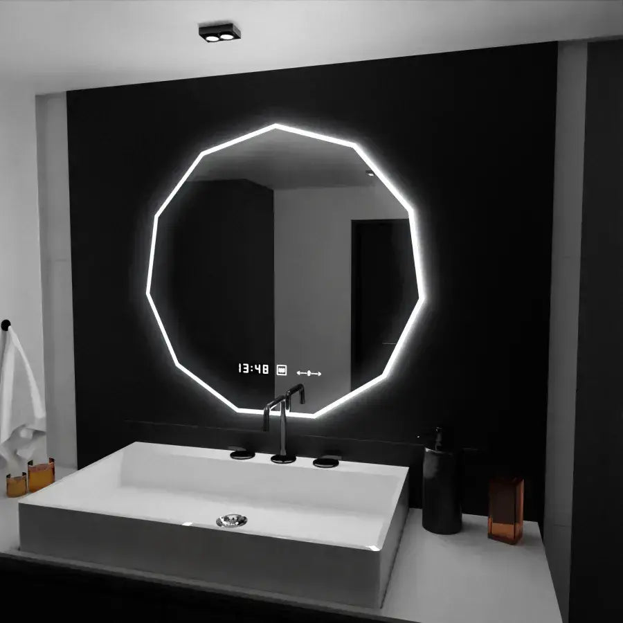 LUD LED Polygon 70 cm Judith Motionllow Morkellow System rozmrażający zegar i delikatny termometr