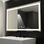 Prostokątne lustro LED 120X70cm Radiant MotionGlow Sensor Marcello Defog System Zegar i termometr Ściemnialny