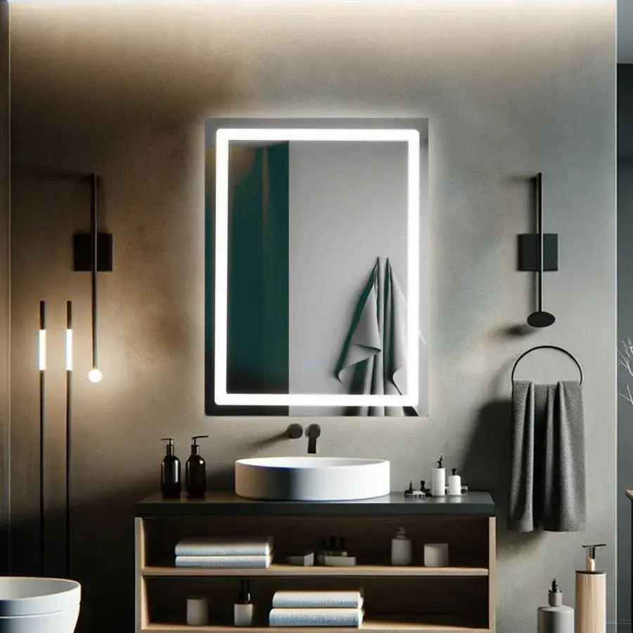 Lustro prostokątne LED 60x80cm Edge LUMINOUS Touch Defog System