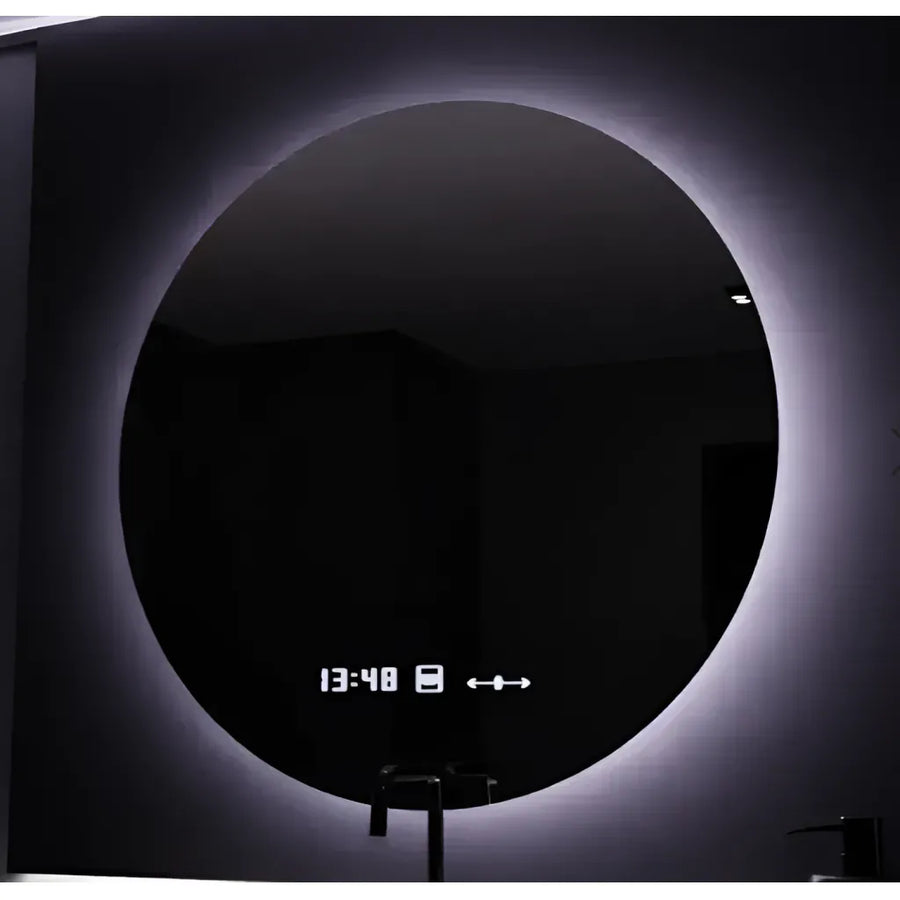 Okrągłe lustro LED, 70 cm, Isolda, dotykowe 