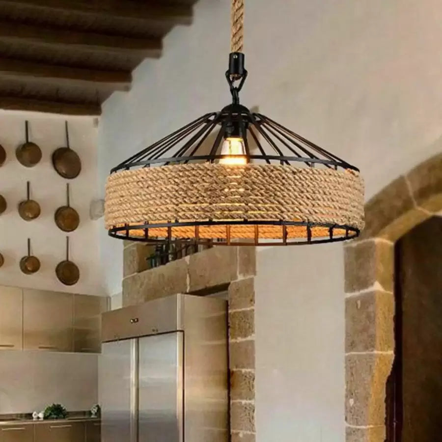 Żyrandol Anthony, 1 żarówka E27, czarny