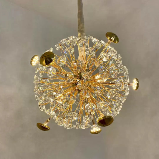 Crystal Arthur 99W Złota lampa wisząca LED Nowoczesne Kandelabry Domyślny tytuł Alessandro Design