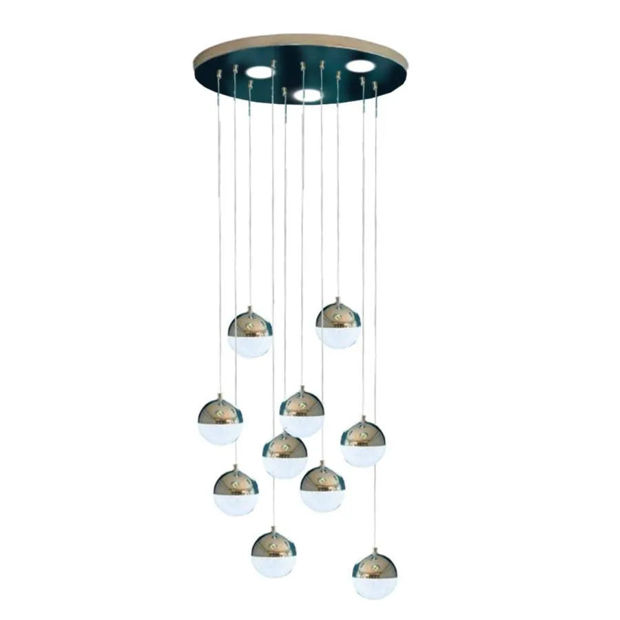 Lampa wisząca LED Jeremias z pilotem, 132 W, 2,4 GHz, ściemnialna, metalowa, chromowana 