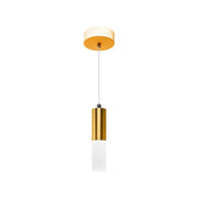 Lampa wisząca NEPTUNIA 6W, światło zimne/ciepłe/neutralne, błyszczące złoto, regulowana wysokość