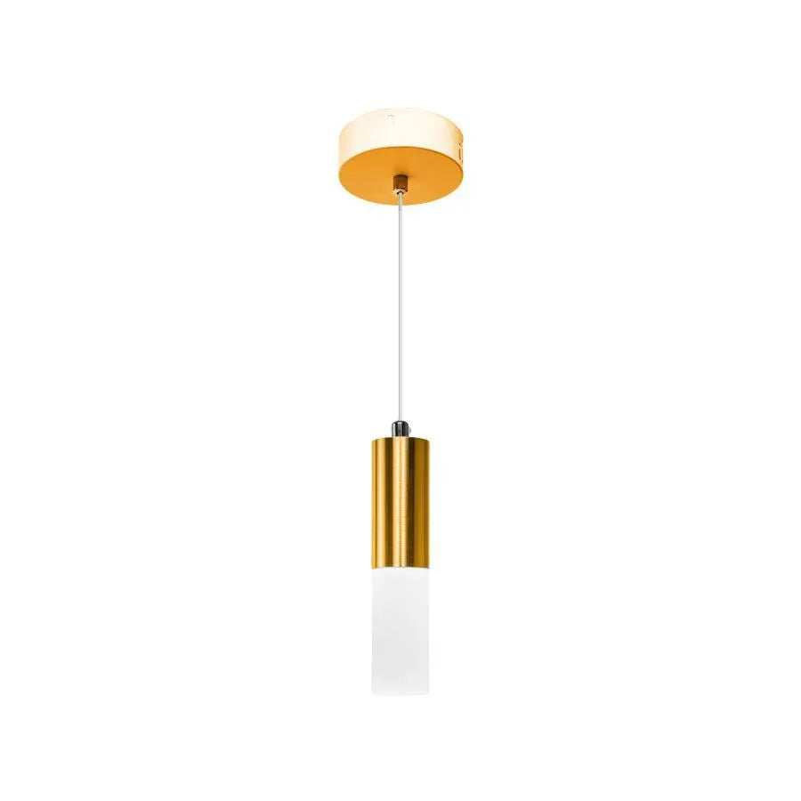 Lampa wisząca NEPTUNIA 6W, światło zimne/ciepłe/neutralne, błyszczące złoto, regulowana wysokość