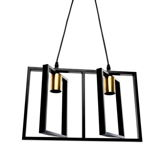 Patrisi Lampa wisząca 2x E27 Czarny połysk Przemysłowy domyślny tytuł Alessandro Design