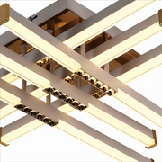 Żyrandol LED z pilotem LT178/6WH, 84W, 6 elementów, światło zimne/ciepłe/neutralne, możliwość przyciemniania, biały