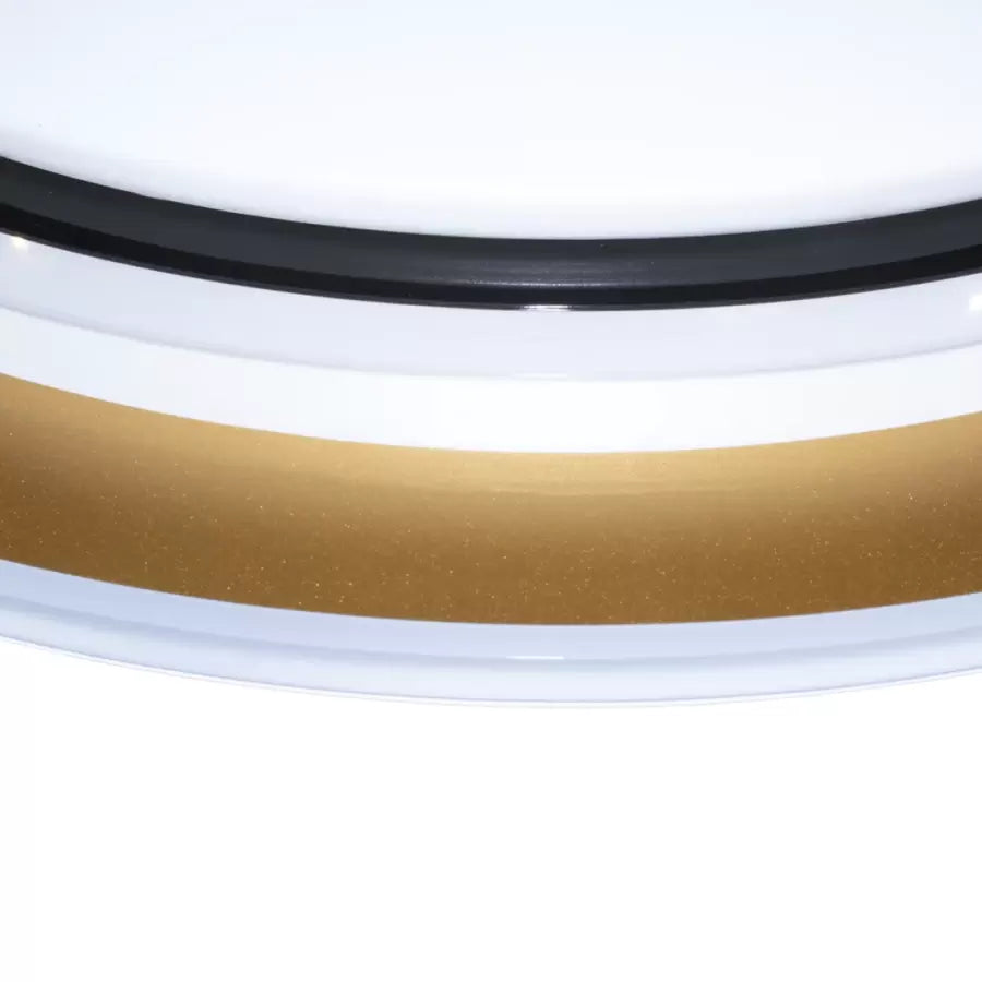 Galina 96W LED lampa sufitowa, plastik, biały, czarny i złoty 