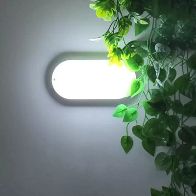 Lampa sufitowa LED FANTAS Owalna 8W 17cm Biała Zewnętrzna IP65