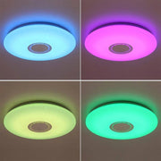 Oświetlenie sufitowe LED RGB z inteligentnym pilotem i muzyką 24W białe