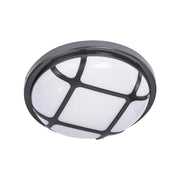 Okrągła lampa sufitowa LED 80W odporna na wilgoć, czarno-biała