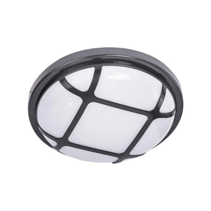 Okrągła lampa sufitowa LED 80W odporna na wilgoć, czarno-biała
