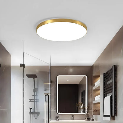 Lampa sufitowa LED SOLIS 27cm 20W Zimne Światło Złota