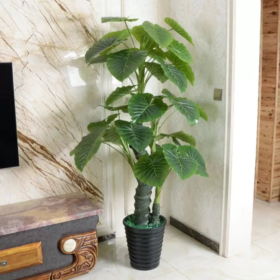 Sztuczna roślina Alocasia odora, bez doniczki, 150 cm, zielona