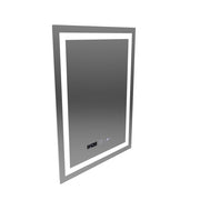 Prostokątne lustro LED 60x80cm Verite MotionGlow Marcello Defog System Zegar i termometr Ściemnialny 