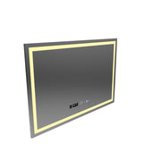 Lustro LED prostokątne 120x80cm Vérité MotionGlow Marcello, system przeciwmgielny, termometr i zegar, ściemnialne 
