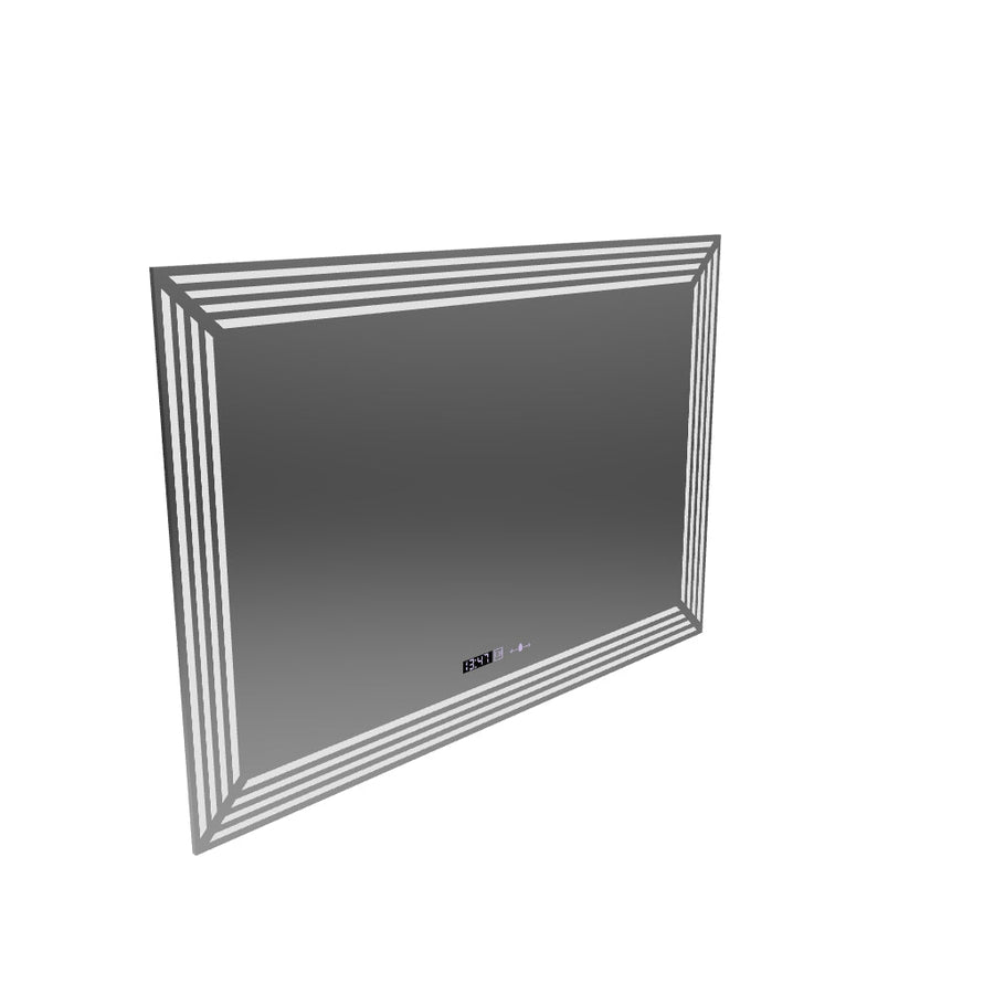 LUDA LED prostokątna 60x80cm Wnezia Motion Blowlow Marcellow Dimable zegar system rozprzestrzeniania