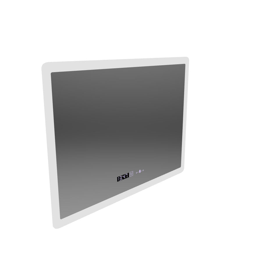 Prostokątne lustro LED 50x70cm Zampa Motion Blowlow Marcello System defracji zegara i delikatny termometr